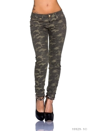 Mørke camo jeans